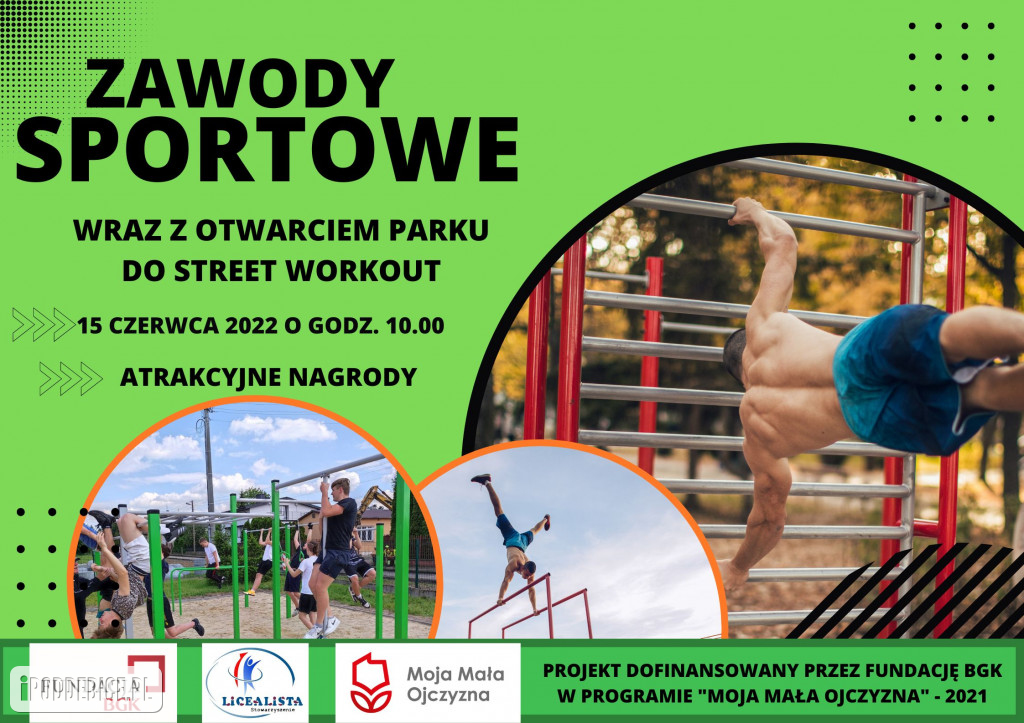 Pierwszy w Poddębicach park do street workout!