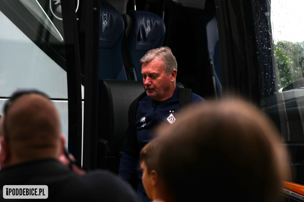 Tak w Uniejowie powitano piłkarzy Dynamo Kijów