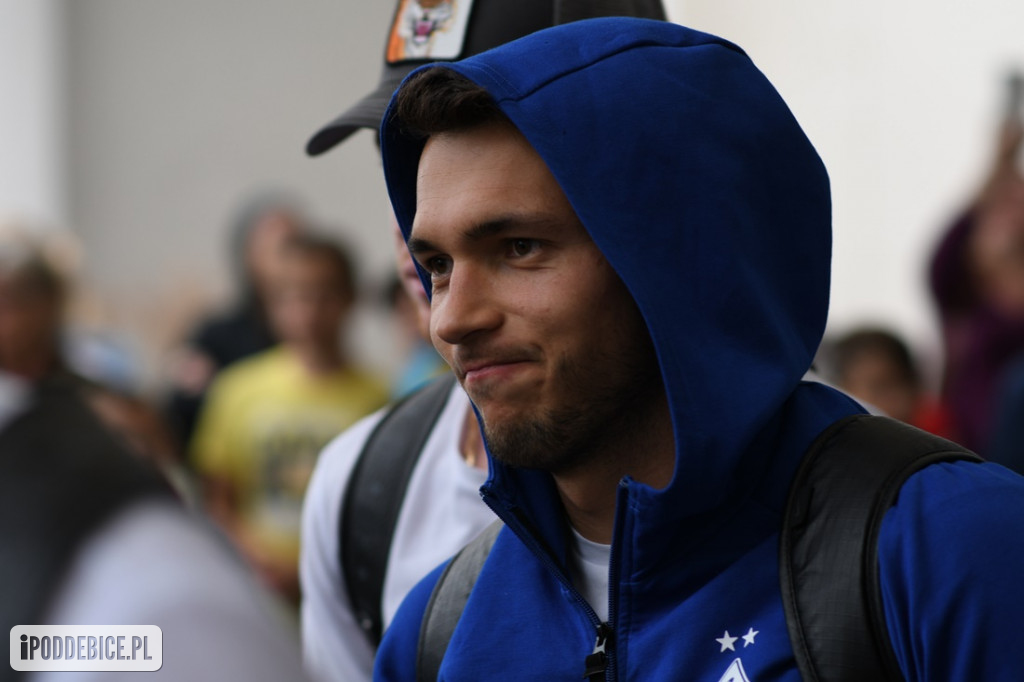 Tak w Uniejowie powitano piłkarzy Dynamo Kijów
