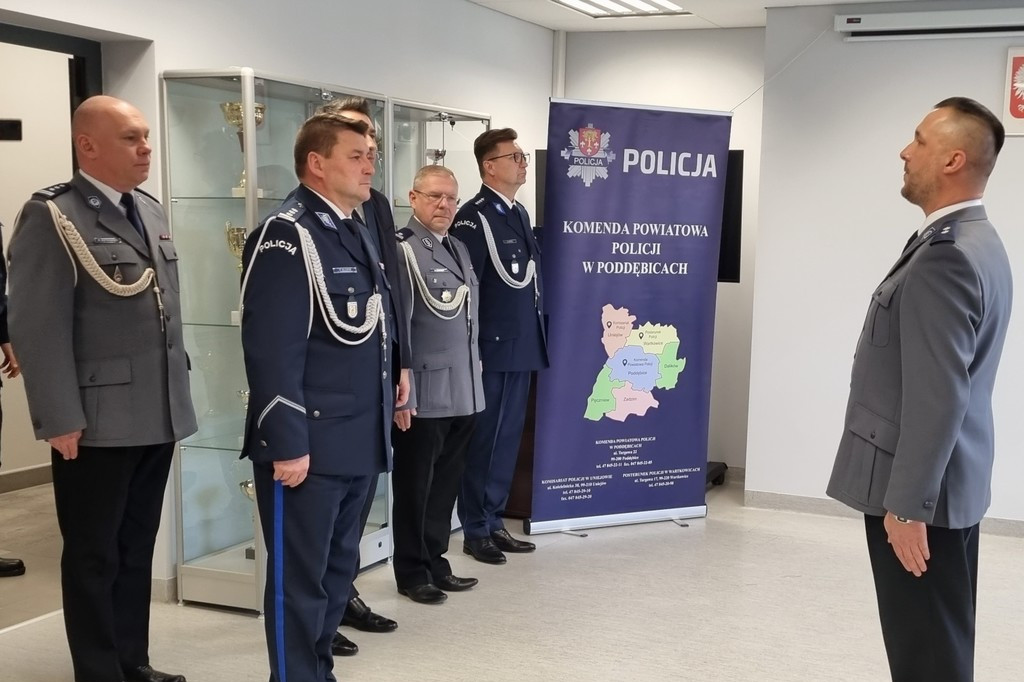 Krzysztof Kotkowski nie jest już komendantem policji w Poddębicach