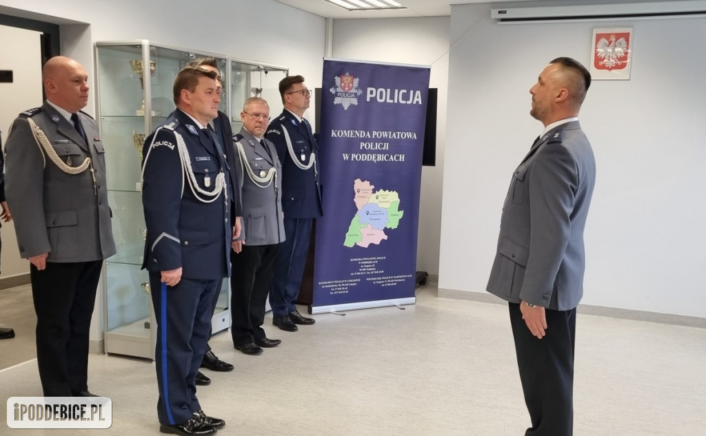 Krzysztof Kotkowski nie jest już komendantem policji w Poddębicach