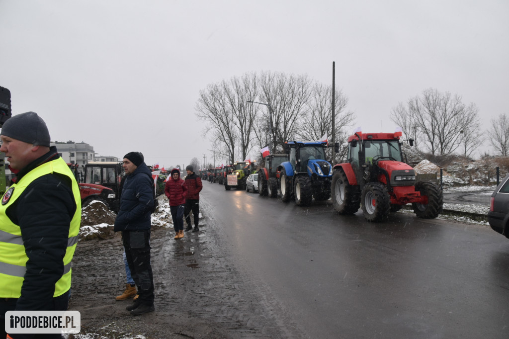 Rolnicy znowu strajkują w Poddębicach