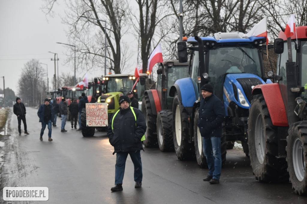 Rolnicy znowu strajkują w Poddębicach