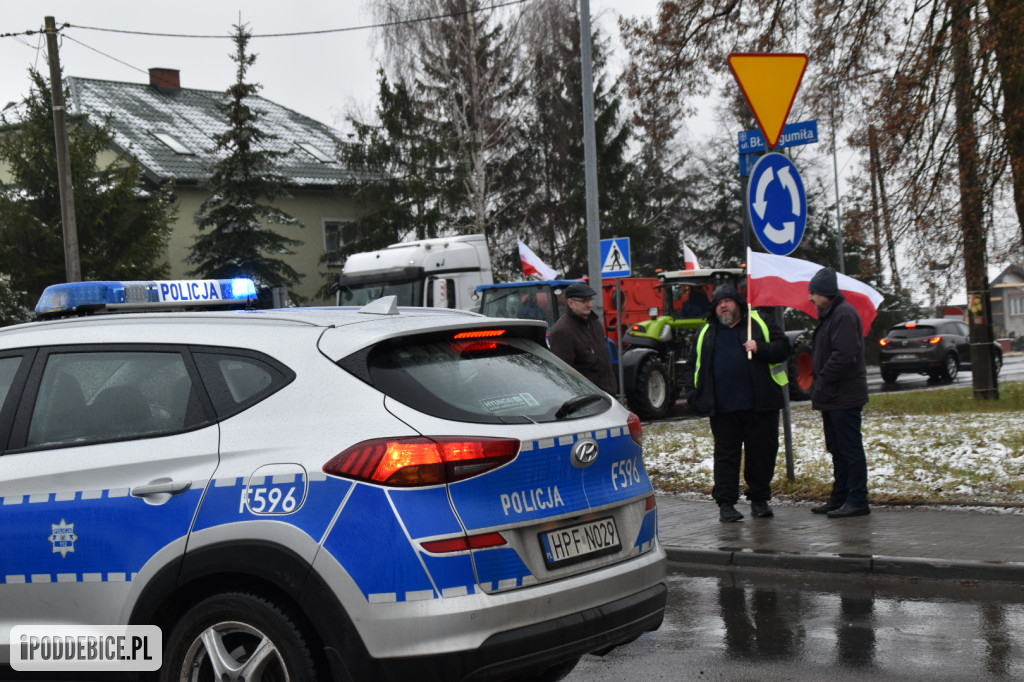 Rolnicy znowu strajkują w Poddębicach