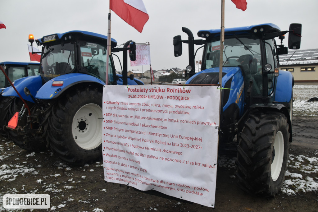 Rolnicy znowu strajkują w Poddębicach