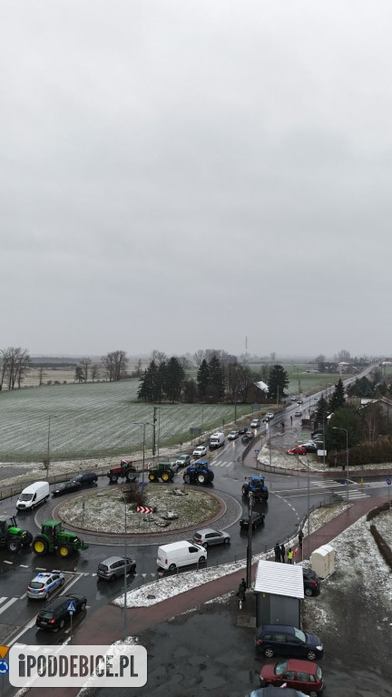 Rolnicy znowu strajkują w Poddębicach