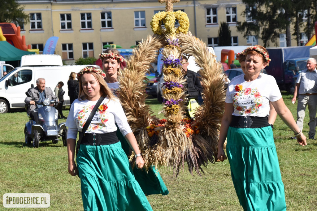 XII Dożynki Powiatu Poddębickiego połączono z Gminno-Parafialnym Świętem Plonów [ZDJĘCIA]