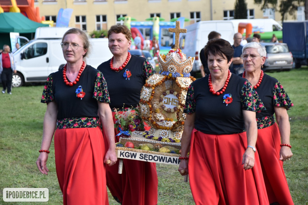 XII Dożynki Powiatu Poddębickiego połączono z Gminno-Parafialnym Świętem Plonów [ZDJĘCIA]