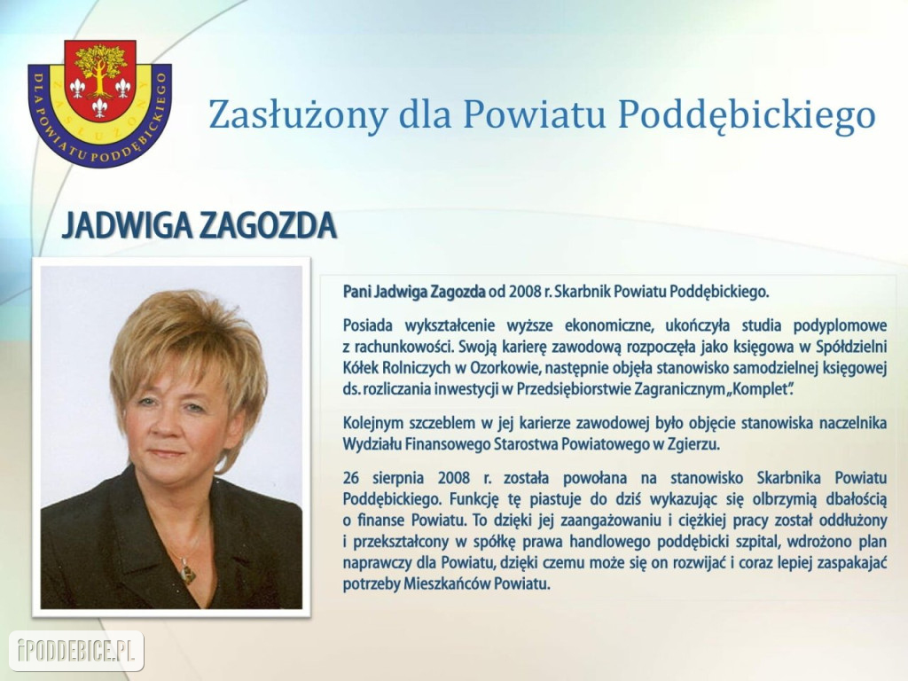 W Poddębicach wręczono wyróżnienia.