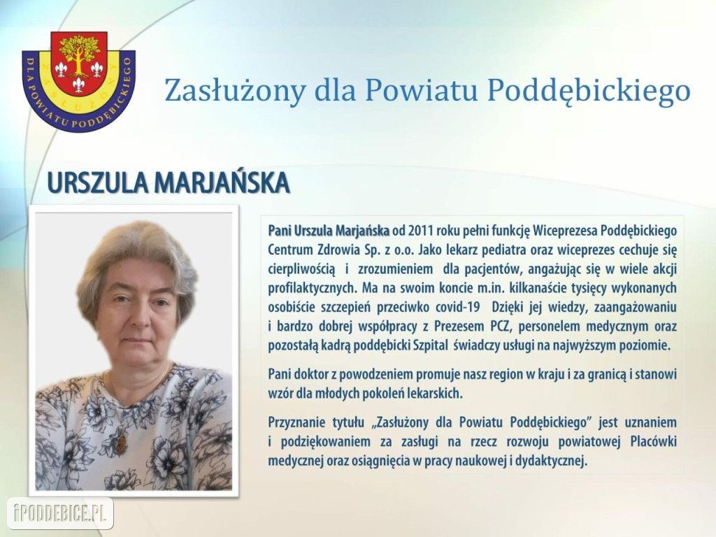 W Poddębicach wręczono wyróżnienia.