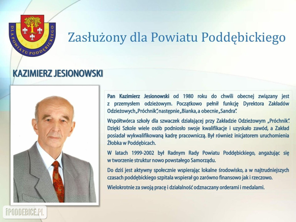 W Poddębicach wręczono wyróżnienia.