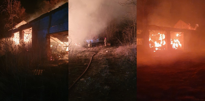 Osiem zastępów straży pożarnej brało udział w gaszeniu pożaru stodoły, do którego doszło w nocy w Skotnikach, gm. Uniejów. Na miejscu wciąż pracują strażacy, którzy dogaszają pożar i usuwają jego skutki.