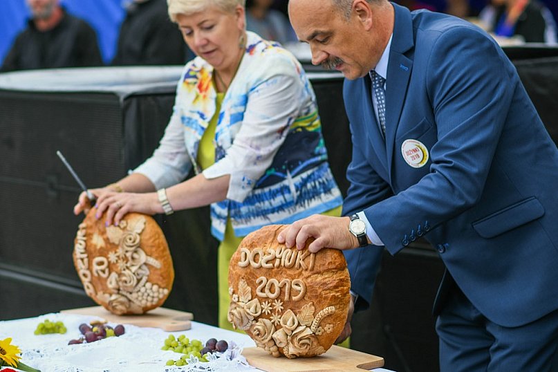 Dożynki Powiatu Poddębickiego w Wartkowicach