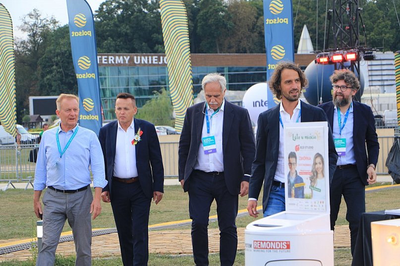 Zygmunt Solorz w Uniejowie.