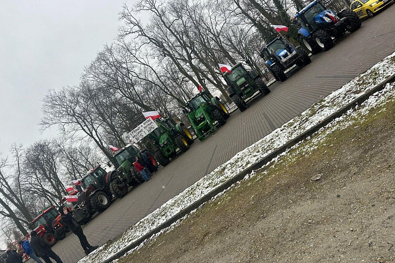 Rolnicy znowu strajkują w Poddębicach