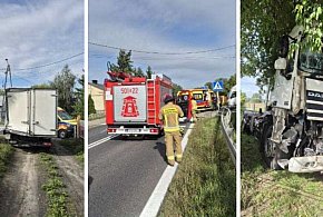 Kolizja trzech pojazdów w Uniejowie-10570