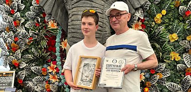 15-letni Wiktor z Certyfikatem Młodego Ambasadora i dożywotnim wejściem do Zoo
