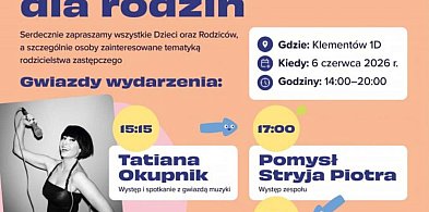 Tatiana Okupnik na scenie i moc atrakcji dla rodzin. Zapraszamy na piknik integrac