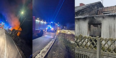 Dramat rodziny z powiatu poddębickiego. Pożar zniszczył