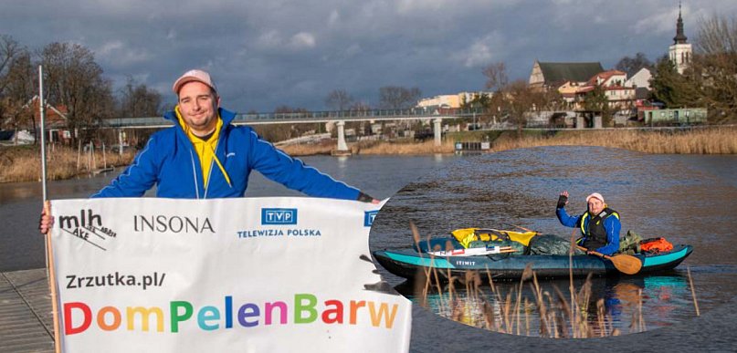 Płynie zimą kajakiem prawie 500 km, by zebrać pieniądze na internetowej zbiórce