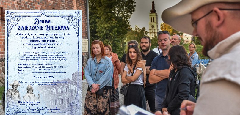 Zimowe zwiedzanie Uniejowa już 7 marca. Jędrzej i Angelika zapraszają