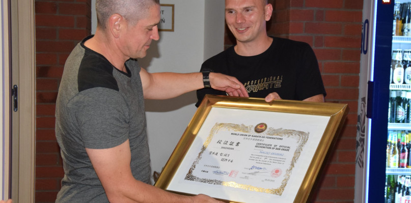Maciej Grubski uhonorowany przez Światową Unię Federacji Karate-Do