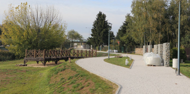Bulwary uniejowskie nabierają swoich kształtów . Fot. UM w Uniejowie