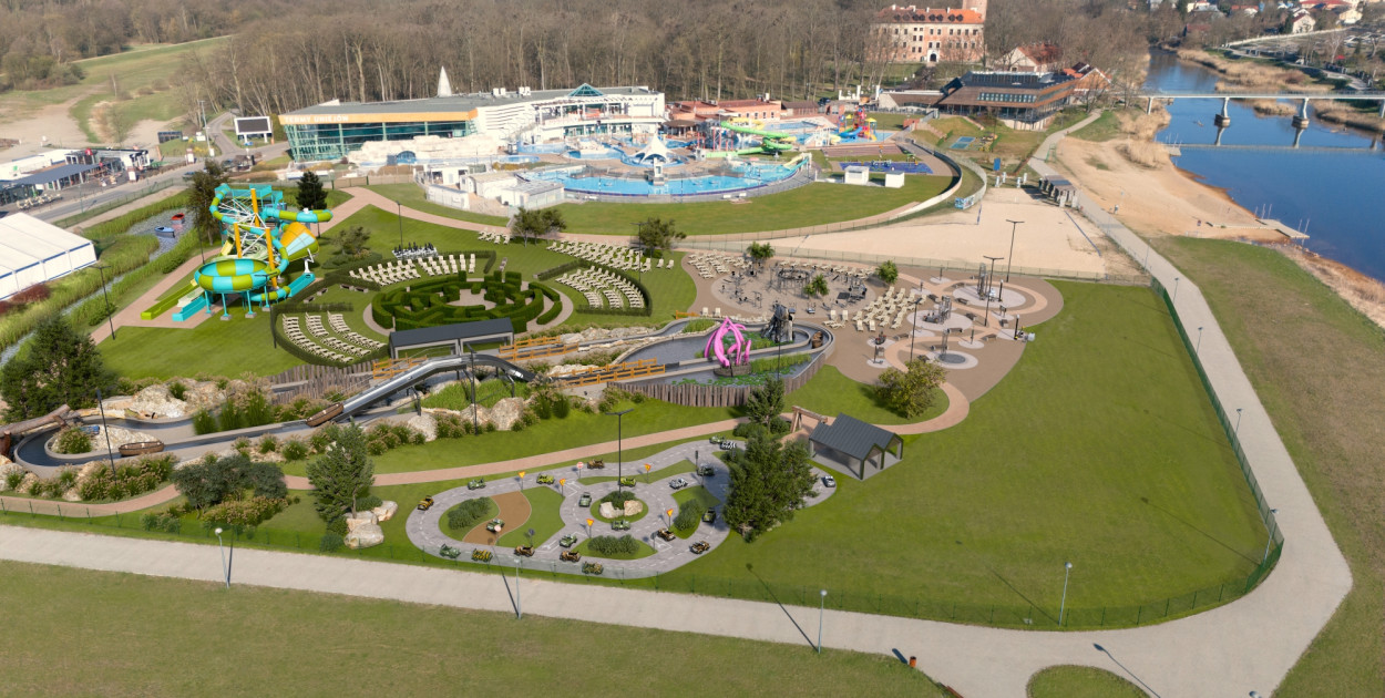 Termy Uniejów rozbudują swój kompleks. Nowe atrakcje powstają na 18 urodziny [FOTO